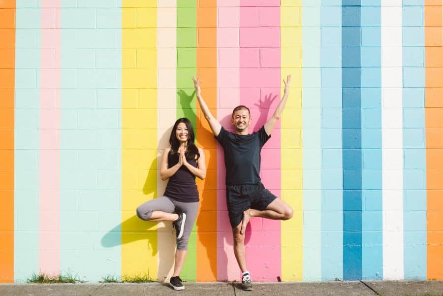 Tomo & Arisa yoga in Vancouver