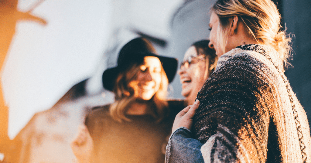 ladies laughing